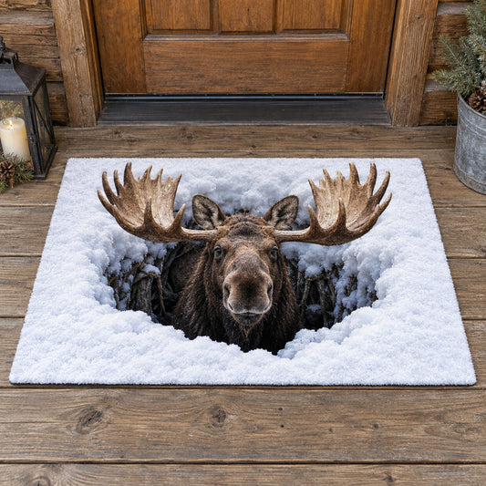 Winter Moose Doormat SN0TV680