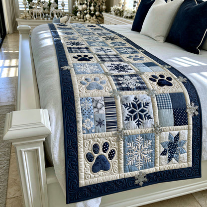Winter Paws Forever Quilted Bed Runner SN0PT371