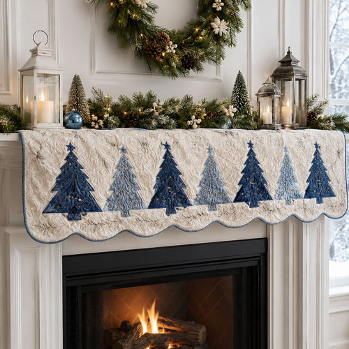 Winter Pine Retreat Quilted Mantle Scarf SN0PT669