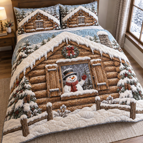 Winter Retreat 3-Piece Quilted Bedding Set SN0TV828