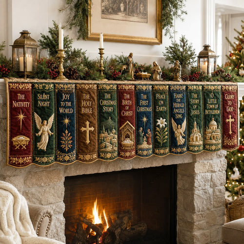 Winter Storybook Quilted Mantel Scarf SN0TV209