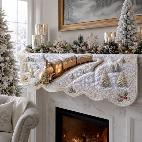 Winter Train Quilted Mantel Scarf SN0TD271