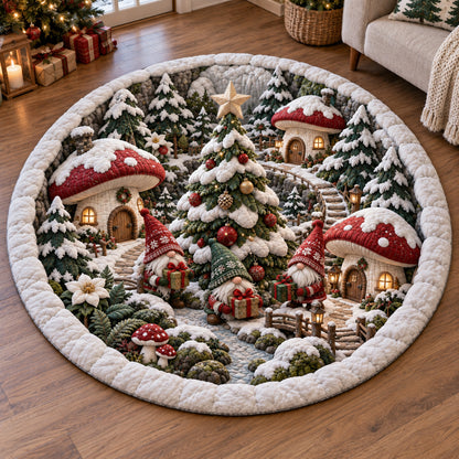 Winter Village Hearth Quilted Round Mat SN0TV441