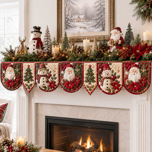Winter Wishes Quilted Mantel Scarf SN0TD425
