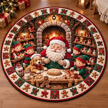 Winter Workshop Quilted Round Mat SN0HH0699