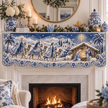 Wise Journey Quilted Mantel Scarf SN0TD1326