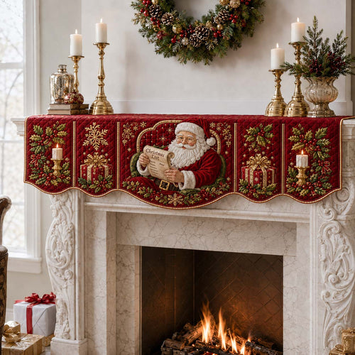 Wishlist Santa Claus Quilted Mantel Scarf SN0HH0230
