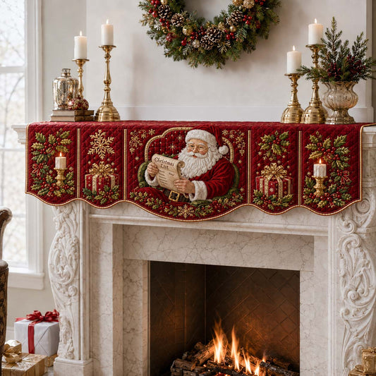 Wishlist Santa Claus Quilted Mantel Scarf SN0HH0230