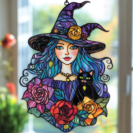 Witch Midnight Flight - Window Hanging Suncatcher NCU0PD092