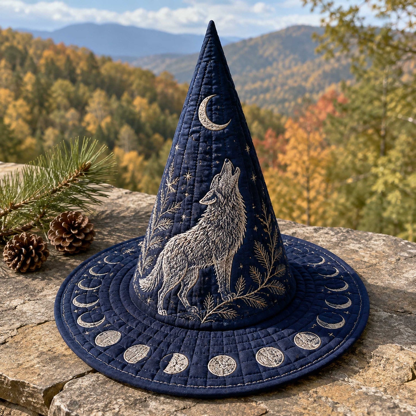 Witch Shadow Quilted Witch Hat SN0TD109