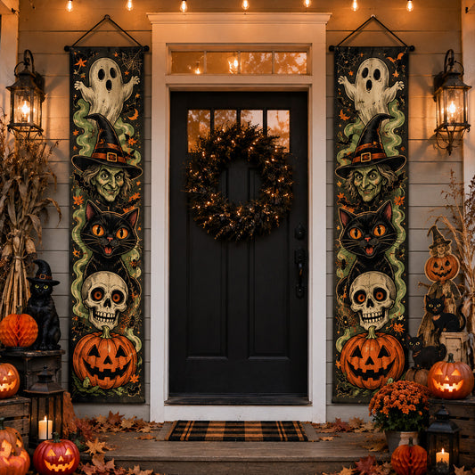 Witch's Familiar Welcome Door Banner SN0PT275