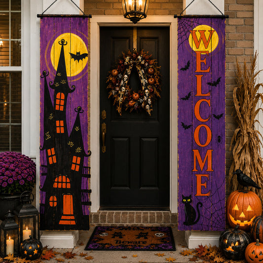 Witch's Harvest Gate Welcome Door Banner SN0PT319