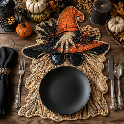 Witch's Harvest Hat Custom Shape Quilted Placemat SN0PT354