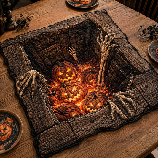Witchwood Ember Custom Shape Quilted Table Topper SN0TV228