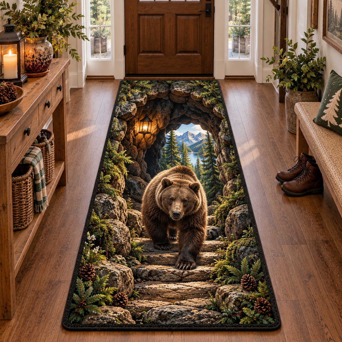 Woodland Bear Runner Carpet SN0TD596