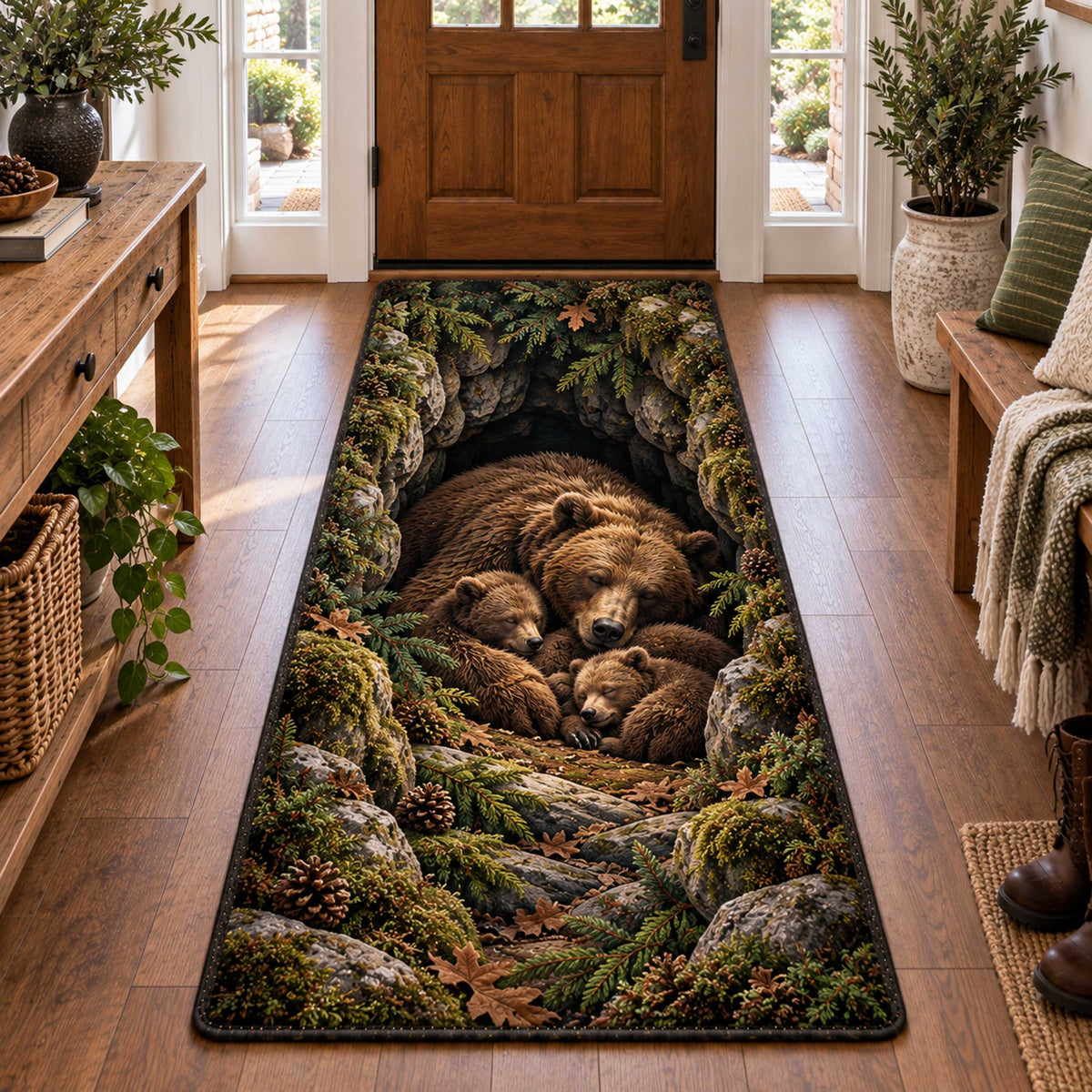 Woodland Bears Runner Carpet SN0TD600