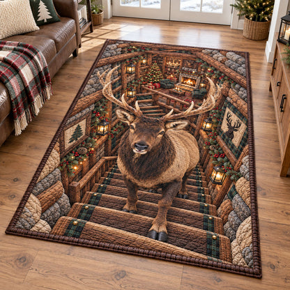 Woodland Buck Retreat Area Rug SN0PT1402