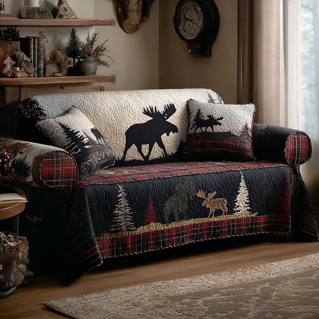 Woodland Dream Quilted Sofa Cover NCU0PTT2171