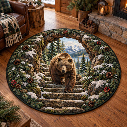 Woodland Friend Quilted Round Mat SN0TD960