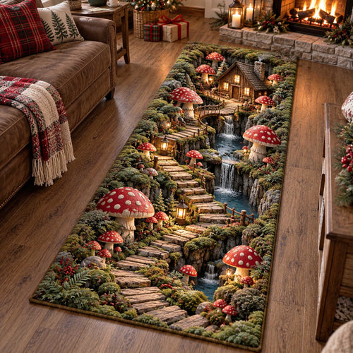 Woodland Mushrooms Runner Carpet SN0TD655