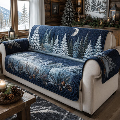 Woodland Night Quilted Sofa Cover SN0DV169