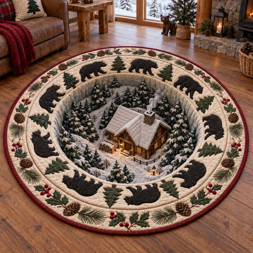Woodland Retreat Quilted Round Mat SN0TV721