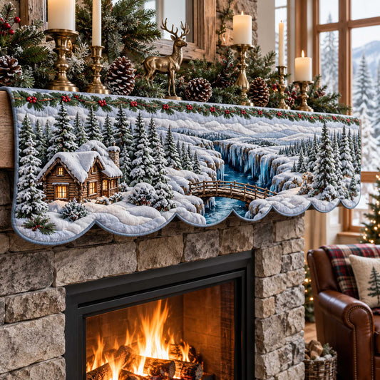 Woodland Winter Quilted Mantel Scarf SN0TD516
