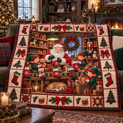Workshop Midnight Quilted Blanket SN0HH0706