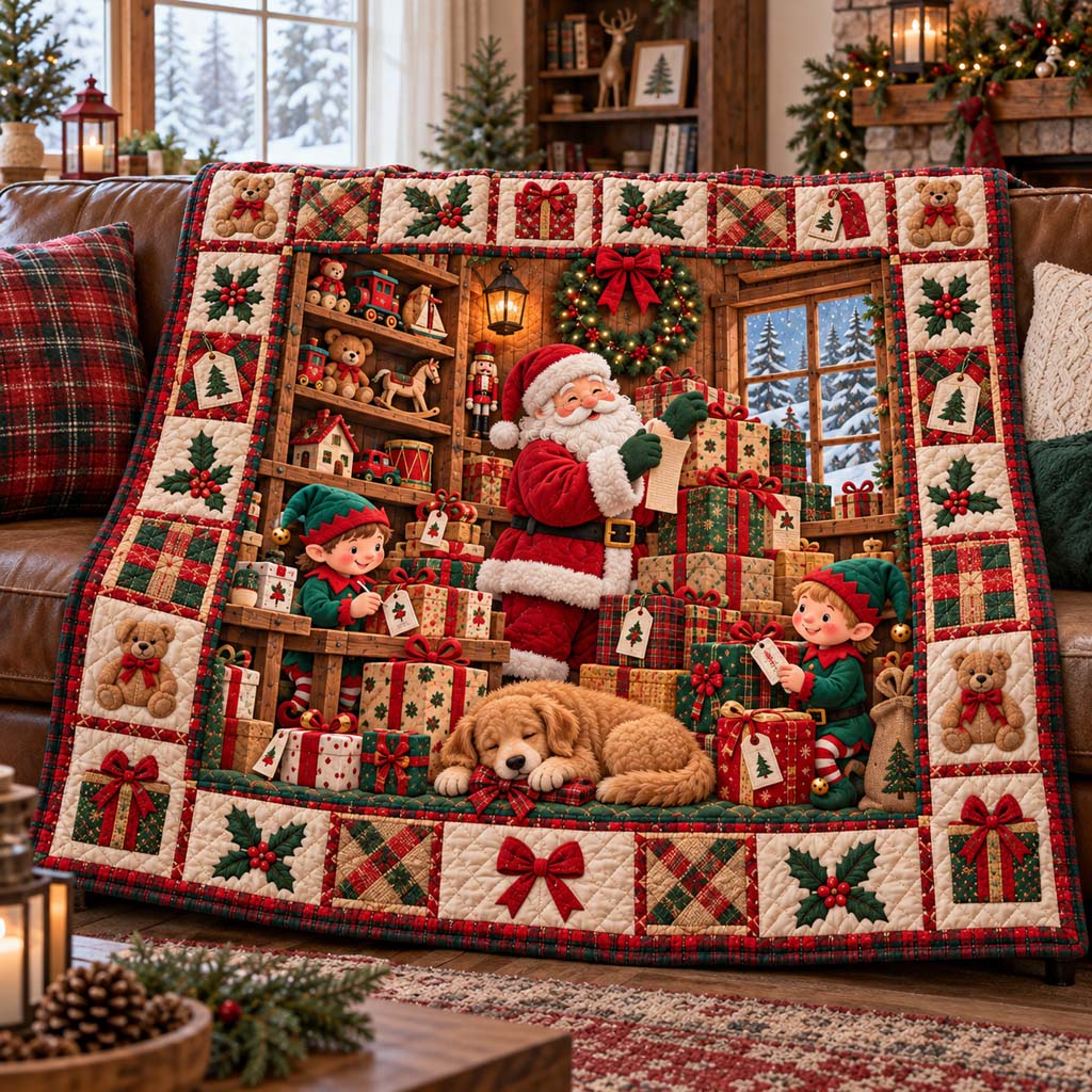Workshop Morning Quilted Blanket SN0HH0707