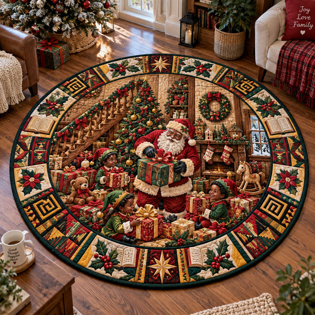Workshop Wishes Quilted Round Mat SN0PT1175