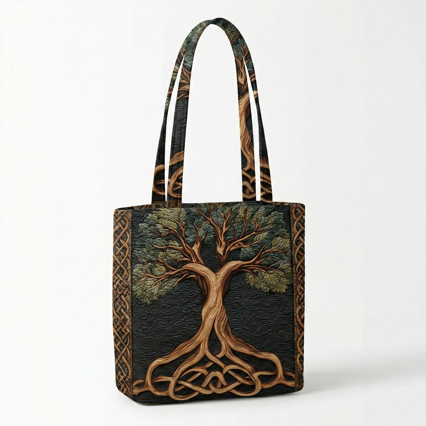 Woven Life Quilted Zipper Tote bag SN0NT009