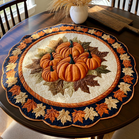 Woven Ropes Custom Shape Quilted Table Topper NCU0LV185