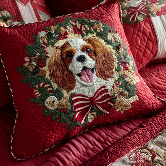 Wreath King Charles Quilted Pillow Case NCU0HH455