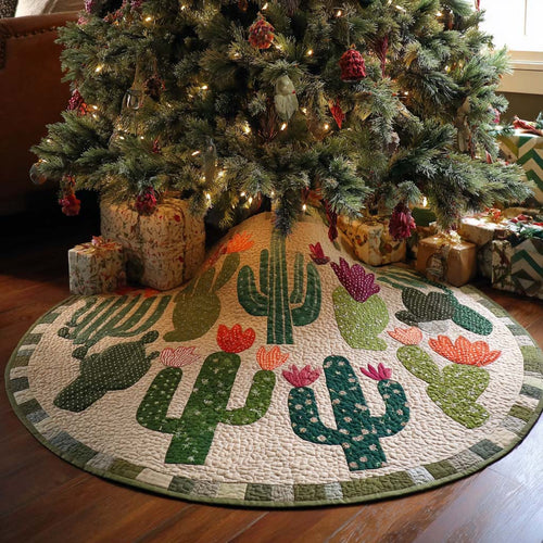 Yucca Valley Christmas Quilted Tree Skirt NCU0NNT2346