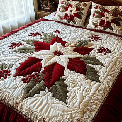 Yuletide Greetings Quilted Bedding Set NCU0DV1802