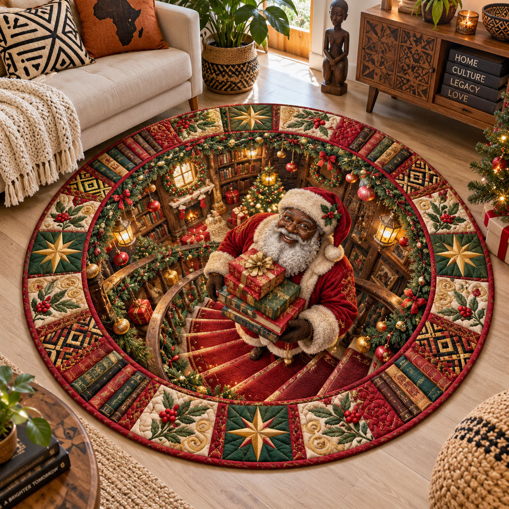 Yuletide Journey Quilted Round Mat SN0PT1176