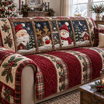 Yuletide Joy Quilted Sofa Cover SN0PT1128