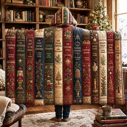 Yuletide Stories Quilted Hooded Blanket SN0TV147