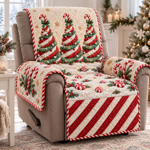 Yuletide Trees Quilted Sofa Cover SN0TD1254
