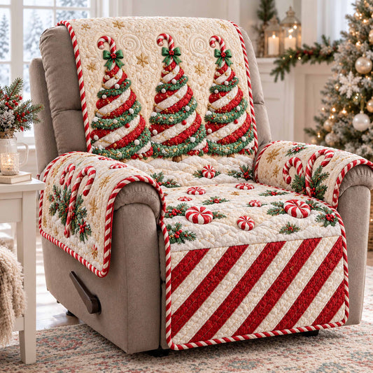 Yuletide Trees Quilted Sofa Cover SN0TD1254