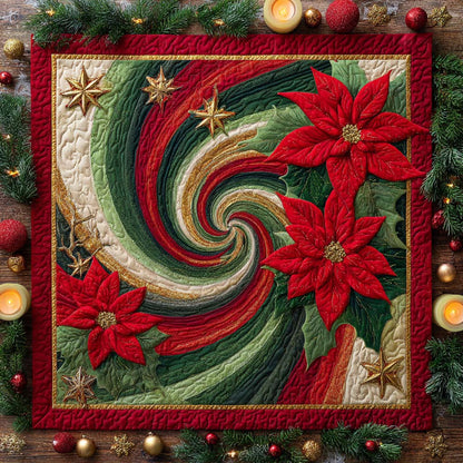 Yuletide Whirlwind Quilted Table Topper NCU0NXD230