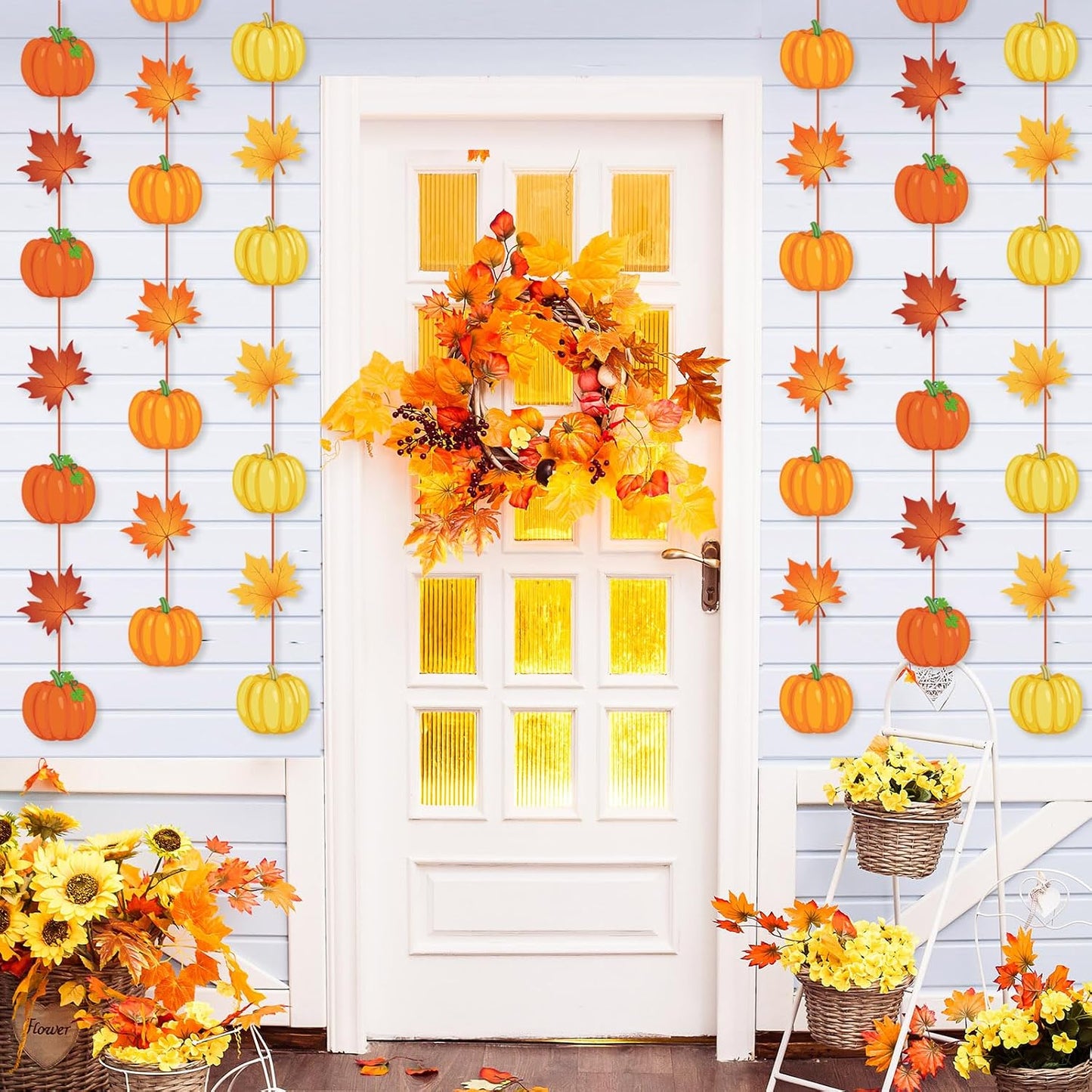 9 Pcs Halloween Hanging Garlands
