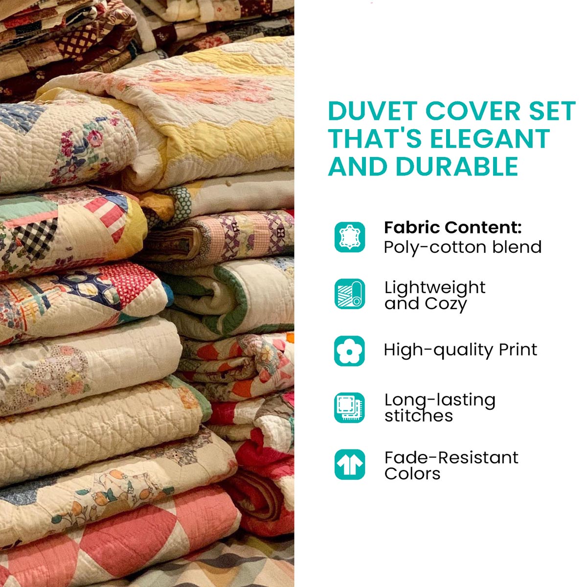 Bloom Cart Trio Duvet Cover Set NCU0NNT441