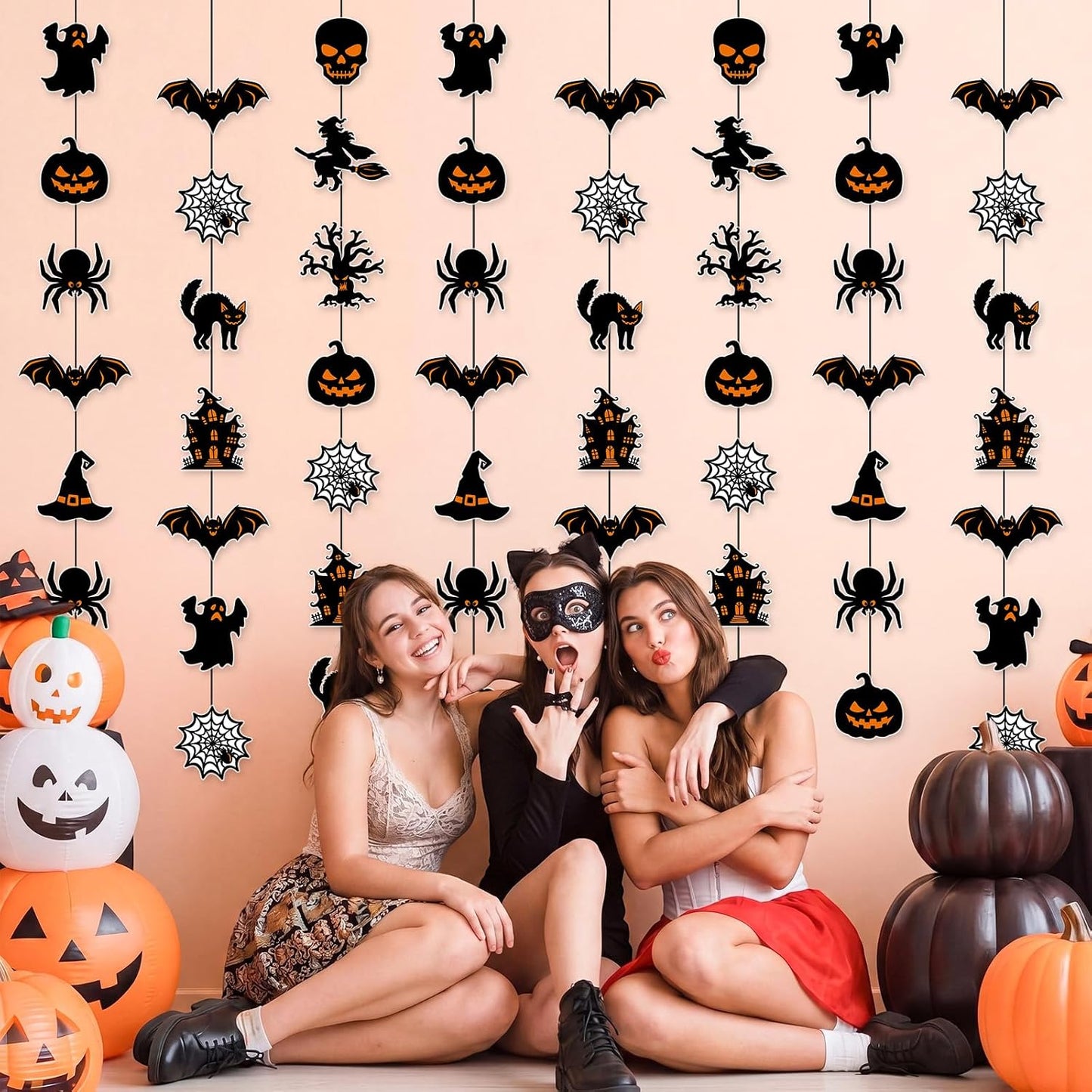9 Pcs Halloween Hanging Garlands