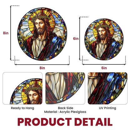 Blessed Savior - Window Hanging Suncatcher NCU0PD042