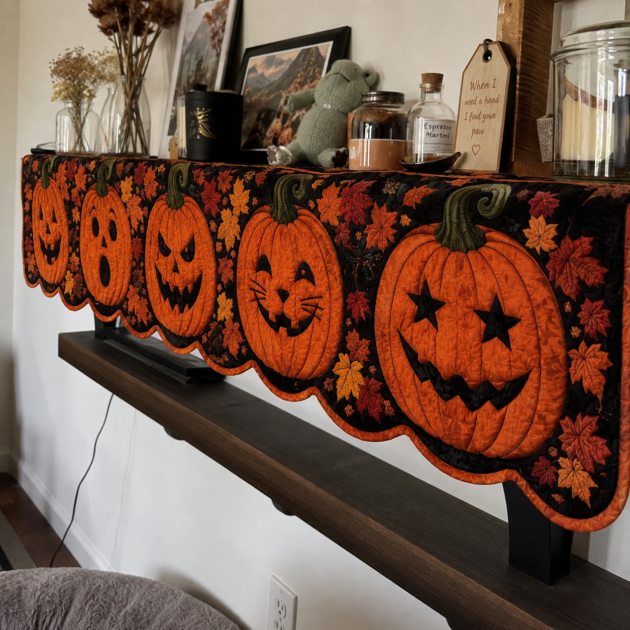 Halloween Magic Quilted Mantle Scarf SN0TD144