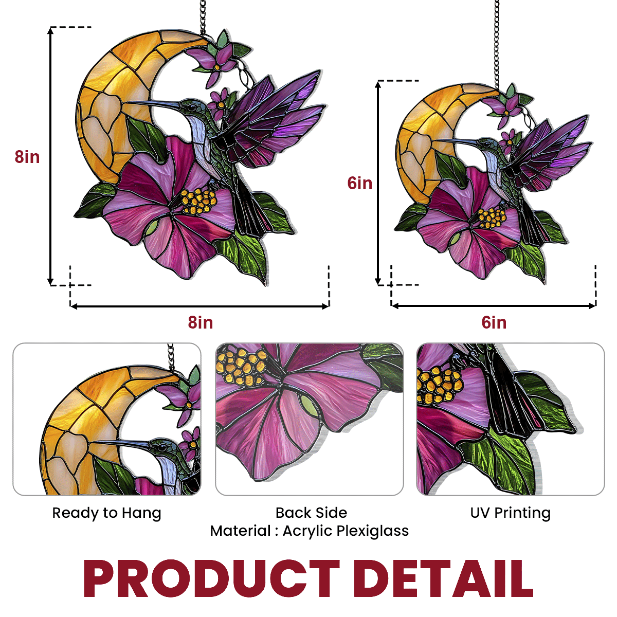 Moonflower Harmony - Window Hanging Suncatcher NCU0TH009