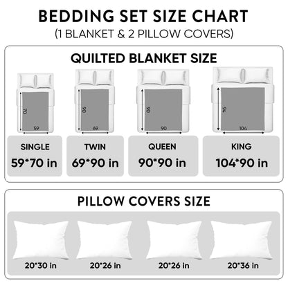 Rustic Cat Garden 3-Piece Quilted Bedding Set NCU0NT8275