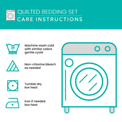 Noble Strength 3-Piece Quilted Bedding Set NCU0DV2120