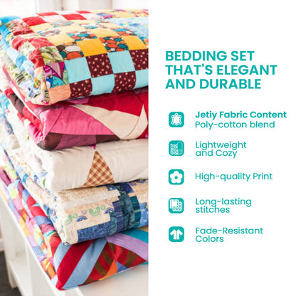 Rustic Cat Garden 3-Piece Quilted Bedding Set NCU0NT8275